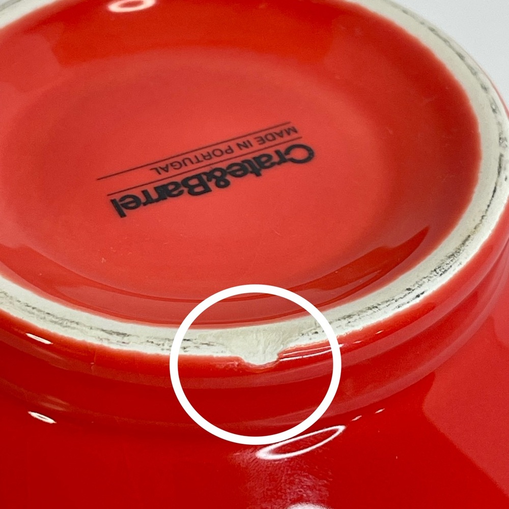Crate&Barrel Cereal Soup Bowl Footed Ceramic Casual Colorful 5.5” Wide Orange - Picture 7 of 11